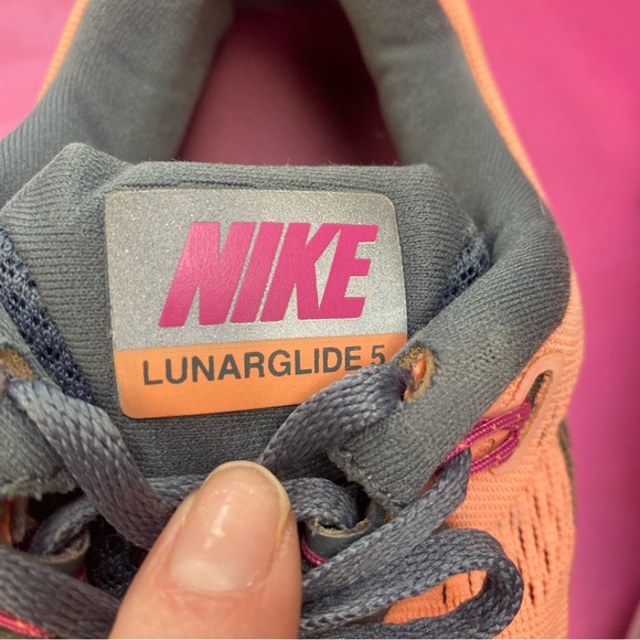 Women’s Nike Lunarglide 5 Size 9.5, Coral Athletic Shoes, Running Training Shoes - Picture 10 of 15